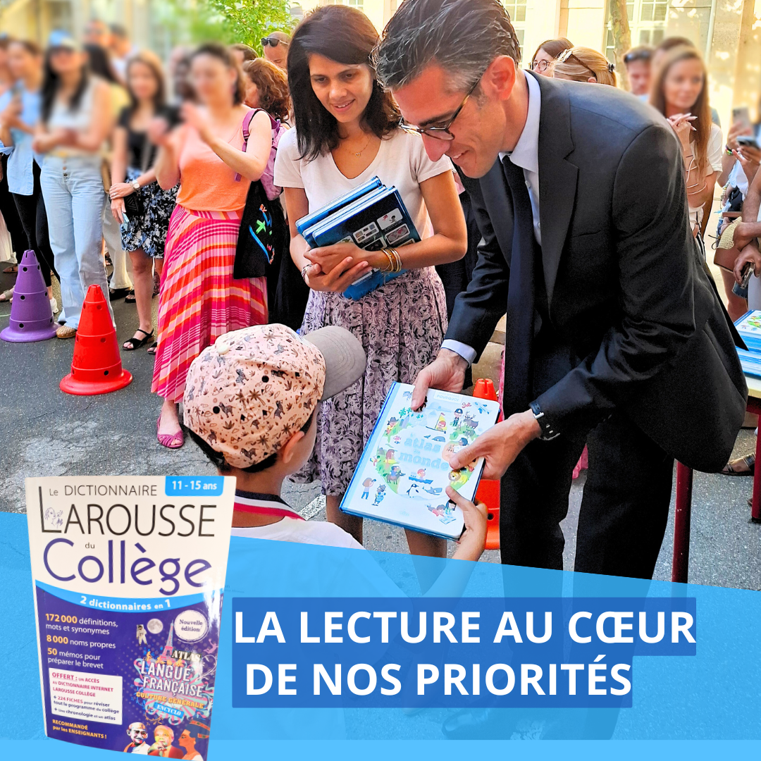 Remise de livres aux élèves des écoles du 16e