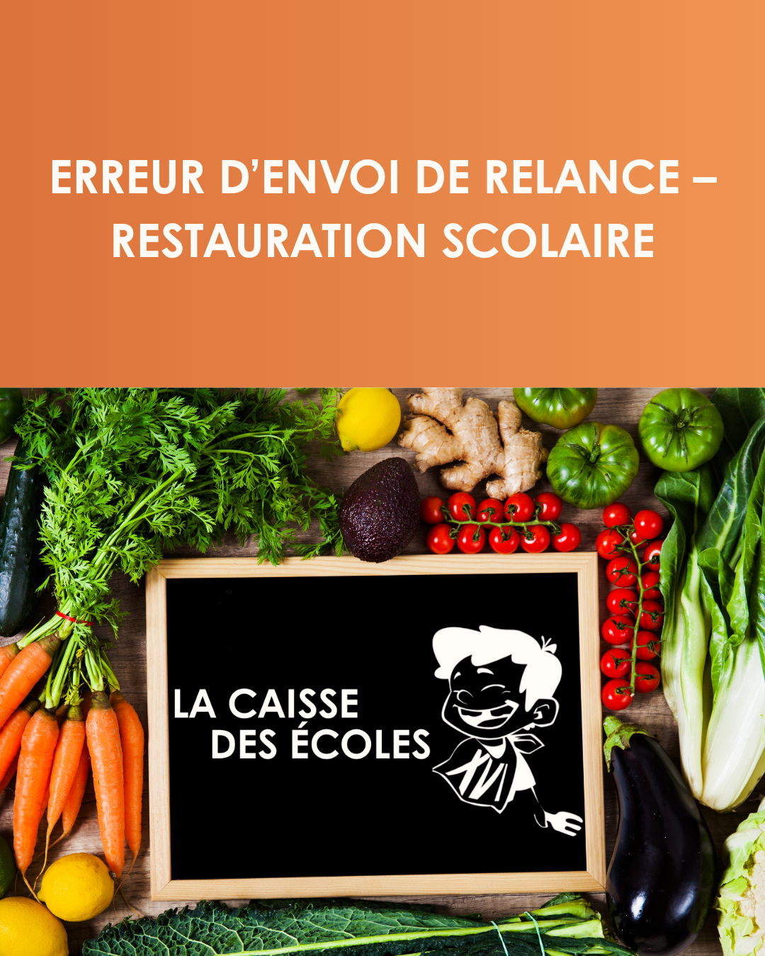 Erreur d’envoi de relance – Restauration scolaire