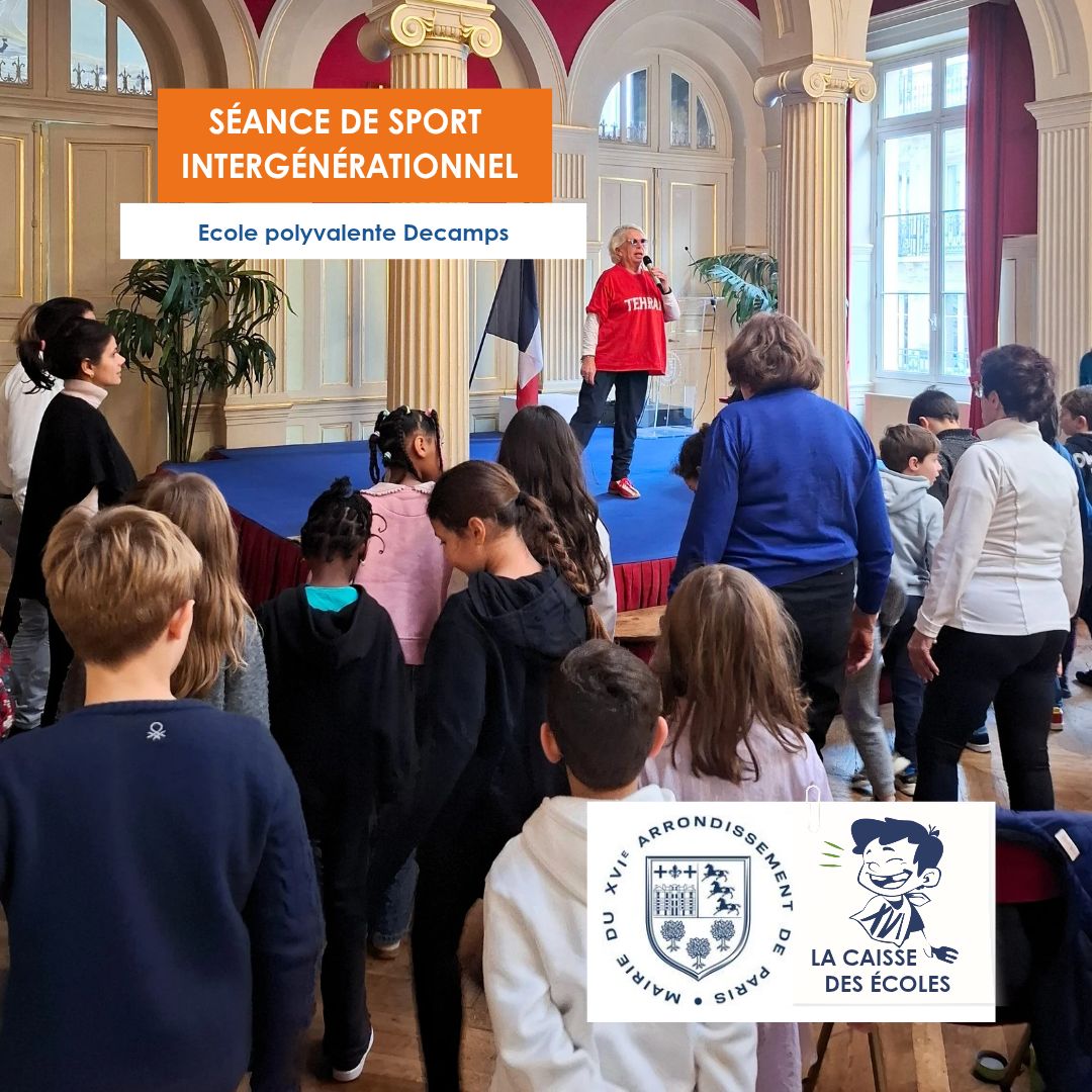 Sport intergénérationnel à la Mairie du 16e arrondissement de Paris !